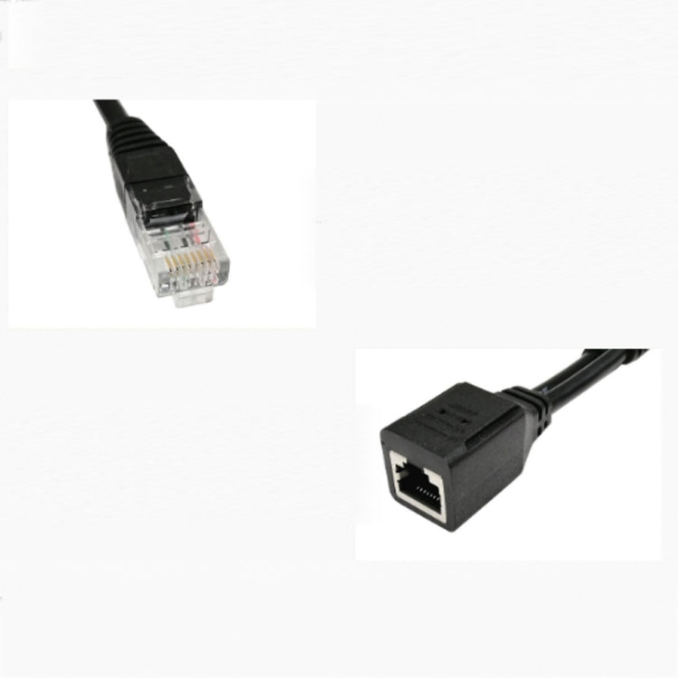 2 Sets RJ45 Network Signal Splitter Upoe Separation Cable, Style:U-01 4 Crystal Heads -  by buy2fix | Online Shopping UK | buy2fix