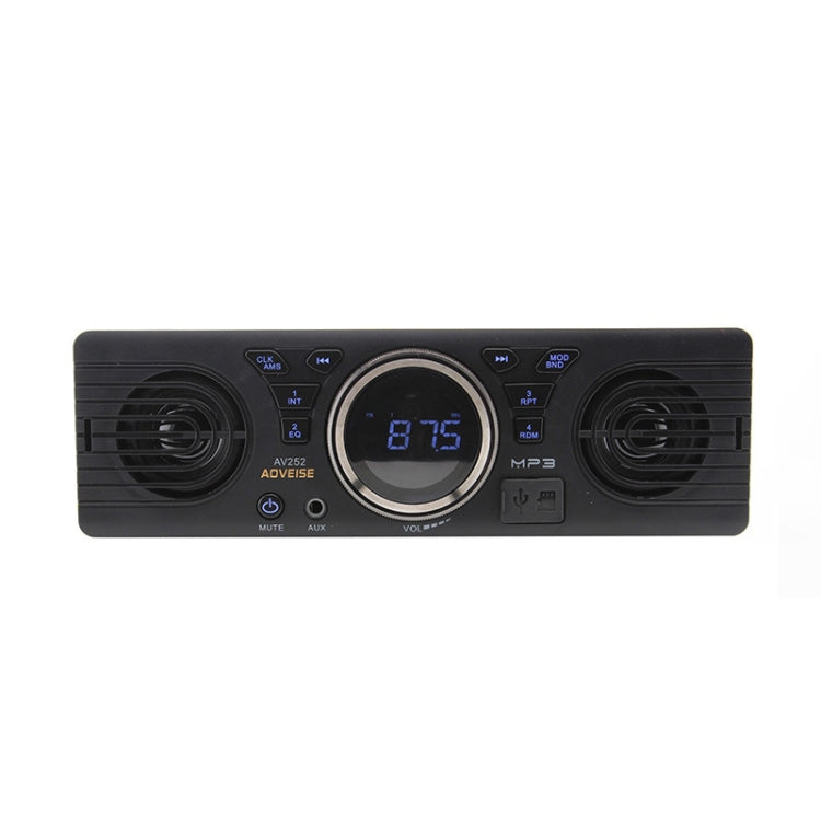 AOVEISE AV252 12V Car SD Card MP3 Audio Electric Car Radio with Speaker Bluetooth Speaker(Bluetooth version) - Car Amplifiers by AOVEISE | Online Shopping UK | buy2fix