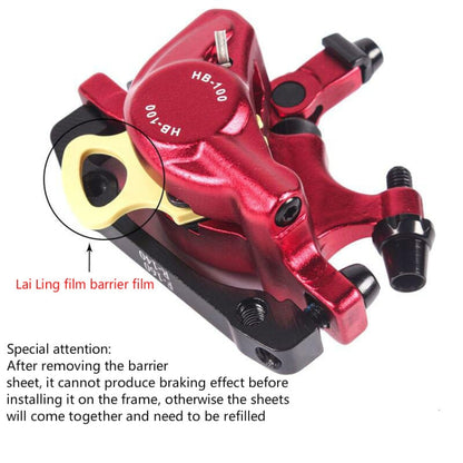 ZOOM HB100 Mountain Bike Hydraulic Brake Caliper Folding Bike Cable Pull Hydraulic Disc Brake Caliper, Style:Front and Rear(Red) - Outdoor & Sports by Zoom | Online Shopping UK | buy2fix