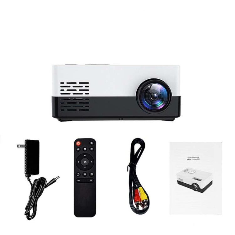S261/J16 Home Mini HD 1080P Portable LED Projector, Support TF Card / AV / U Disk, Plug Specification:US Plug(Blue White) - Consumer Electronics by buy2fix | Online Shopping UK | buy2fix