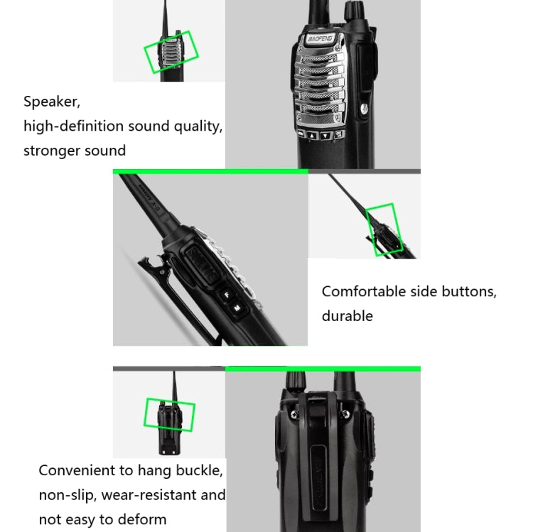 Baofeng UV-8D 8W High-power Dual-transmit Button Multifunctional Walkie-talkie, Plug Specifications:AU Plug - Consumer Electronics by Baofeng | Online Shopping UK | buy2fix