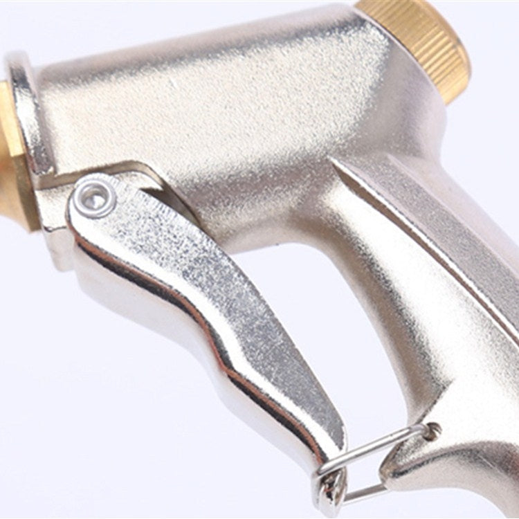 Electroplating Extension Rod Car Wash Water Gun Household Brush Car Gun Garden Watering Gun(Silver) - Car Washer & Accessories by buy2fix | Online Shopping UK | buy2fix