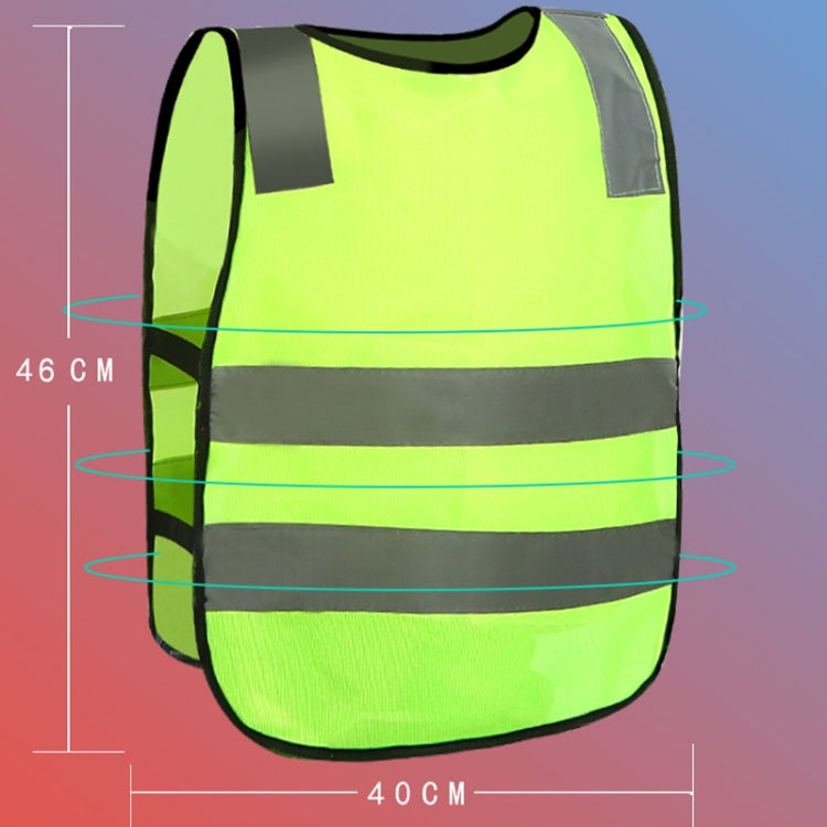 Safety Kids Reflective Stripes Clothing Children Reflective Vest(Fluorescent Yellow) - Reflective Safety Clothing by buy2fix | Online Shopping UK | buy2fix