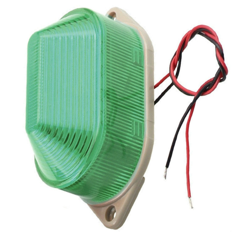 AC220V Led Mini Strobe Signal Warning Light Silent Warning Light(Green) - Warning Lights by buy2fix | Online Shopping UK | buy2fix