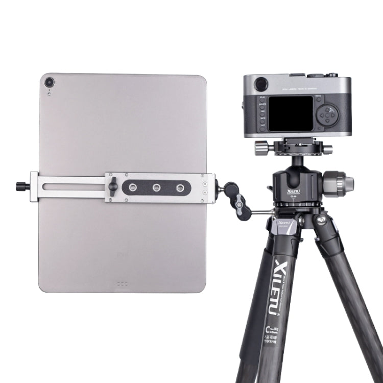 Xiletu Xj15 Live Broadcast Desktop Full Metal Tripod Mount Tablet Pc Phone Clamp With 1/4 Inch Screw Holes & Cold Shoe Base(Black) - Camera Accessories by Xiletu | Online Shopping UK | buy2fix