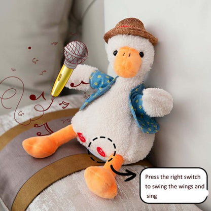 Repeat Duck Tricky Duck Learn Talking Singing Plush Duck Toy, Style:Interactive Ver. - Electronic Pets by buy2fix | Online Shopping UK | buy2fix