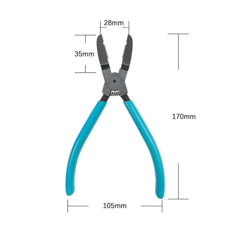 17.5cm Car Plier Auto Car Trim Clip Door Panel Diagonal Plier Rivets Fastener Trim Clip Cutter Remover Puller Tool - In Car by buy2fix | Online Shopping UK | buy2fix