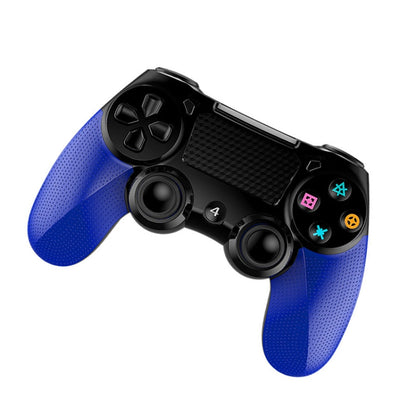 2 PCS Bluetooth Wireless Gamepad Touch Screen With Light Audio Dual Vibration Controller For PS4(Blue) - Gamepads by buy2fix | Online Shopping UK | buy2fix