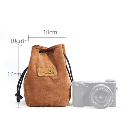 S.C.COTTON Liner Shockproof Digital Protection Portable SLR Lens Bag Micro Single Camera Bag Square Khaki S - Camera Accessories by S.C.COTTON | Online Shopping UK | buy2fix