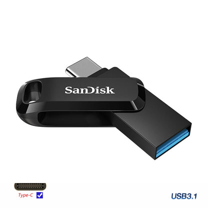 SanDisk Type-C + USB 3.1 Interface OTG High Speed Computer Phone U Disk, Colour: SDDDC3 Black Plastic Shell, Capacity: 128GB - USB Flash Drives by SanDisk | Online Shopping UK | buy2fix