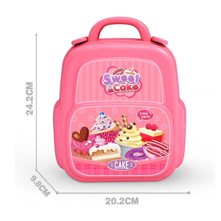 Educational Toys Children Simulation Pretend Play House Toys Kit Backpack(Dessert) - Pretend Play Toys by buy2fix | Online Shopping UK | buy2fix