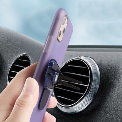 3 PCS Creative Car Phone Holder Car Multi-Function Air Outlet Navigation Ring Bracket( Golden) - Ring Holder by buy2fix | Online Shopping UK | buy2fix
