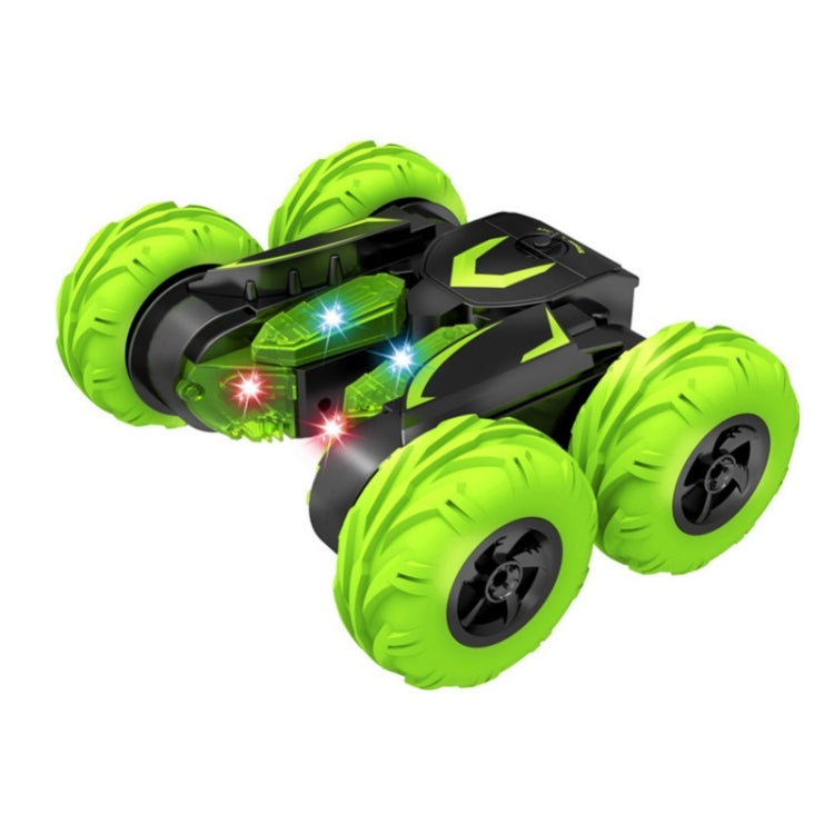 Double-Sided 360-Degree Lighting Stunt Car Climbing And Rolling Remote Control Off-Road Vehicle(Black Green) - RC Cars by buy2fix | Online Shopping UK | buy2fix
