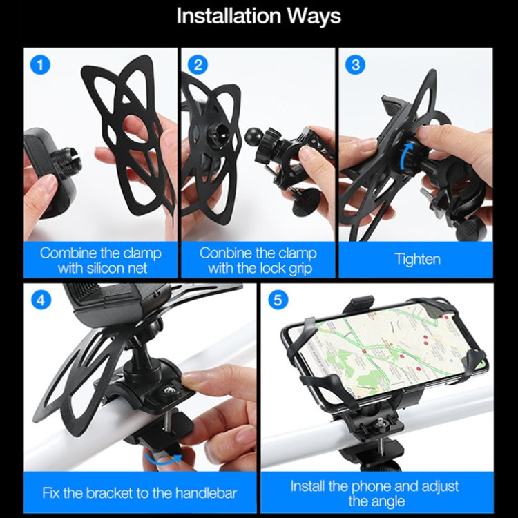 Bicycle Strap Mobile Phone Holder Bicycle Mountain Bike Phone Holder(Clip Type) - Holders by buy2fix | Online Shopping UK | buy2fix