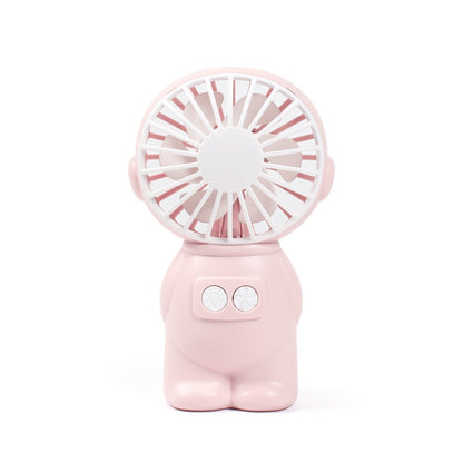 FY040 2 PCS Portable Outdoor USB Handheld Fan Desktop Office Mini Night Light Fan(Pink) - Electric Fans by buy2fix | Online Shopping UK | buy2fix