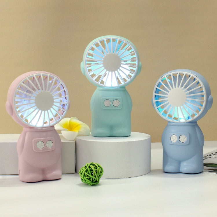 FY040 2 PCS Portable Outdoor USB Handheld Fan Desktop Office Mini Night Light Fan(Pink) - Electric Fans by buy2fix | Online Shopping UK | buy2fix