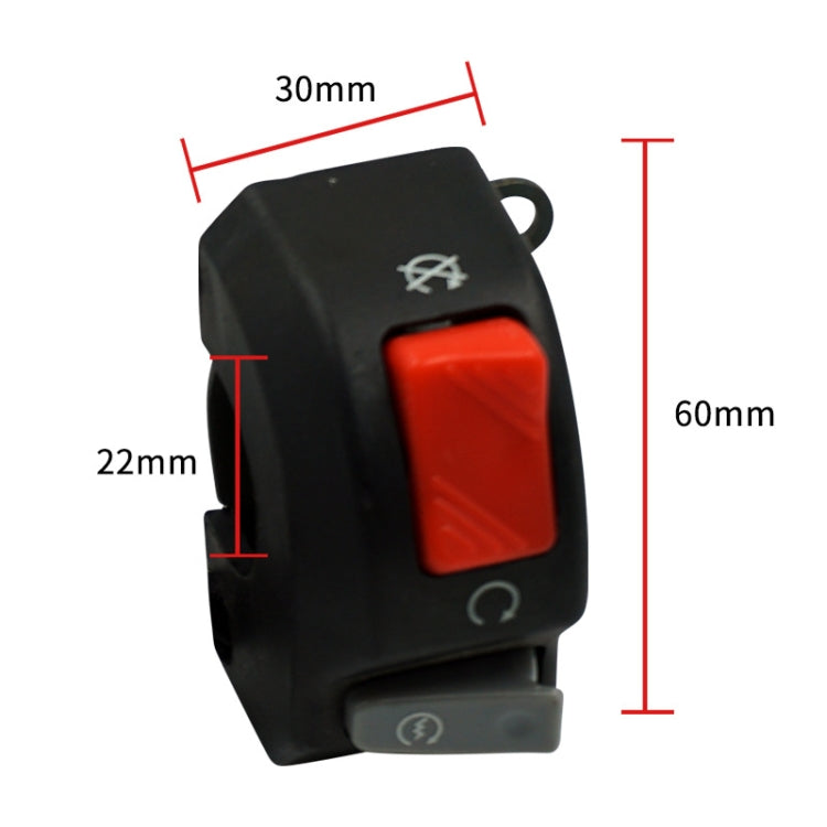 2 PCS Motorcycle Modified Faucet Extinguished Start Switch - Electrical System by buy2fix | Online Shopping UK | buy2fix