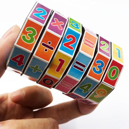 20 PCS Plastic Cylindrical Rotating Digital Magic Cube Children Puzzle Toys - Magic Cubes by buy2fix | Online Shopping UK | buy2fix