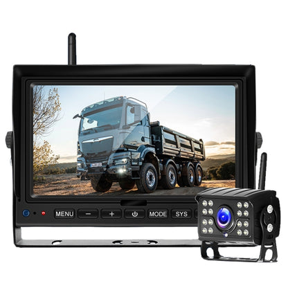 7 Inch Digital Wireless Reversing Image 1080P Video System Truck Monitoring Driving Recorder Single Road+1 Night Video Camera - In Car by buy2fix | Online Shopping UK | buy2fix