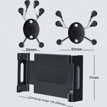 Car Headrest Bracket Motorcycle Rearview Mobile Phone Bracket Style: 6 Claw Small Back Clip (engineering plastic) - Car Holders by buy2fix | Online Shopping UK | buy2fix