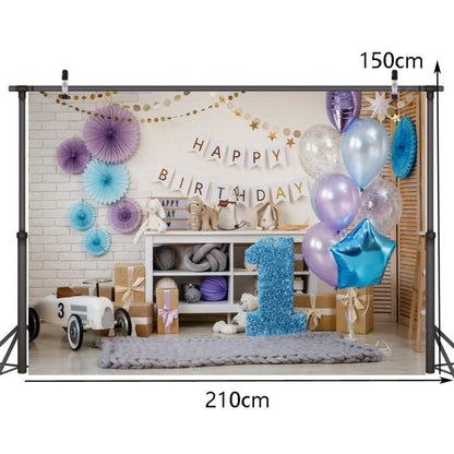 2.1m x 1.5m One Year Old Birthday Photography Background Cloth Birthday Party Decoration Photo Background(585) - Camera Accessories by buy2fix | Online Shopping UK | buy2fix