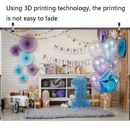 2.1m x 1.5m One Year Old Birthday Photography Background Cloth Birthday Party Decoration Photo Background(582) - Camera Accessories by buy2fix | Online Shopping UK | buy2fix