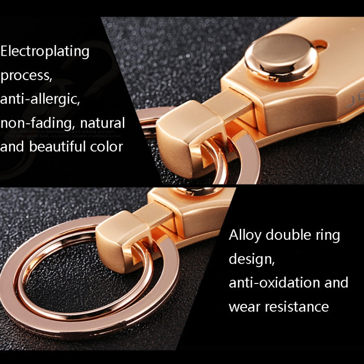 JOBON ZB-098 Car Keychain Men Waist Holding Key Pendant Ring(Brown Chrome) - Key Rings by JOBON | Online Shopping UK | buy2fix