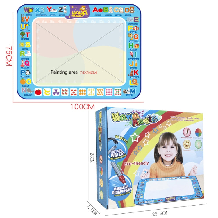 6613 Children Water Drawing Canvas Color Writing Magic Graffiti Mat, Size: 100 x 70cm, Style: 3 Pens-Boxed - Drawing Toys by buy2fix | Online Shopping UK | buy2fix