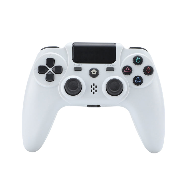 ZR486 Wireless Game Controller For PS4, Product color: White - Gamepads by buy2fix | Online Shopping UK | buy2fix