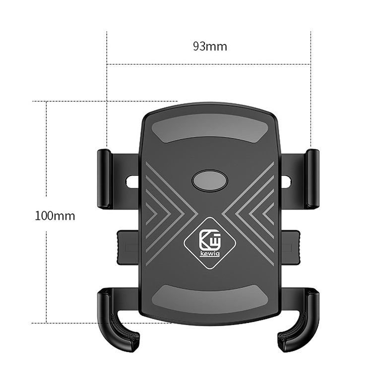 Kewig M16-A Electric Car Bike Motorcycle Mobile Phone Navigation Bracket(Handlebar Version) - Holder by buy2fix | Online Shopping UK | buy2fix