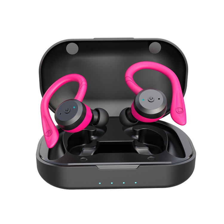 BE1032 Ear-mounted Waterproof Sports TWS Wireless Bluetooth Earphone(Rose Red) - TWS Earphone by buy2fix | Online Shopping UK | buy2fix