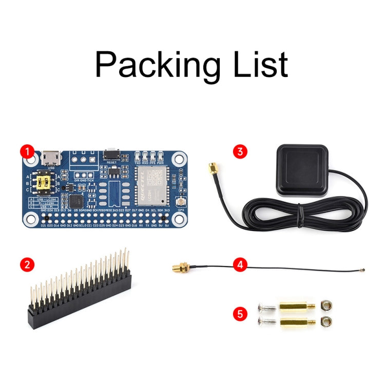 Waveshare For Raspberry Pi LC29H Series Dual-Band L1+L5 Positioning GPS Module, Spec: (AA) GPS HAT - Raspberry Pi Accessories by Waveshare | Online Shopping UK | buy2fix