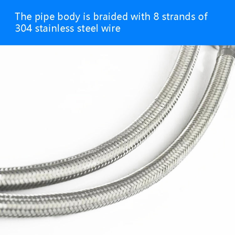 4 PCS Weave Stainless Steel Flexible Plumbing Pipes Cold Hot Mixer Faucet Water Pipe Hoses High Pressure Inlet Pipe, Specification: 50cm 1.8cm Copper Rod - Home & Garden by buy2fix | Online Shopping UK | buy2fix