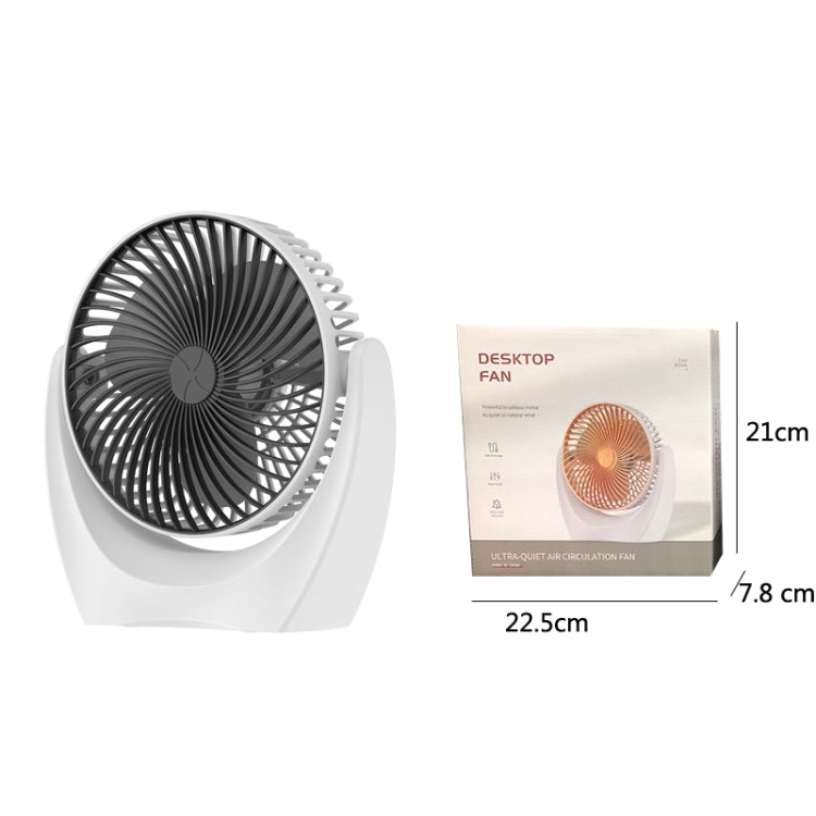 USB Desktop Fan Mini Home Dormitory Portable Fan, Colour: 6 Inch (White) - Consumer Electronics by buy2fix | Online Shopping UK | buy2fix