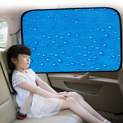 4 PCS R-2938 Single-Layer Sun Protection Magnetic Car Curtain Vehicle Water Drop Sunshade(Blue Left) - In Car by buy2fix | Online Shopping UK | buy2fix