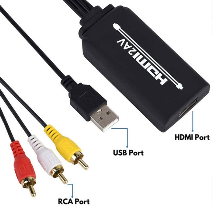 RL-HTAL1 HDMI to AV Converter Specification： Male to Male Confinement - Converter by buy2fix | Online Shopping UK | buy2fix