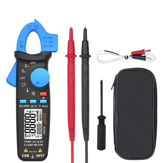 BSIDE ACM91 Digital Clamp Meter AC/DC Current 1mA True RMS Auto Range  Capacitor Tester Multimeter(Blue) - Digital Multimeter by BSIDE | Online Shopping UK | buy2fix