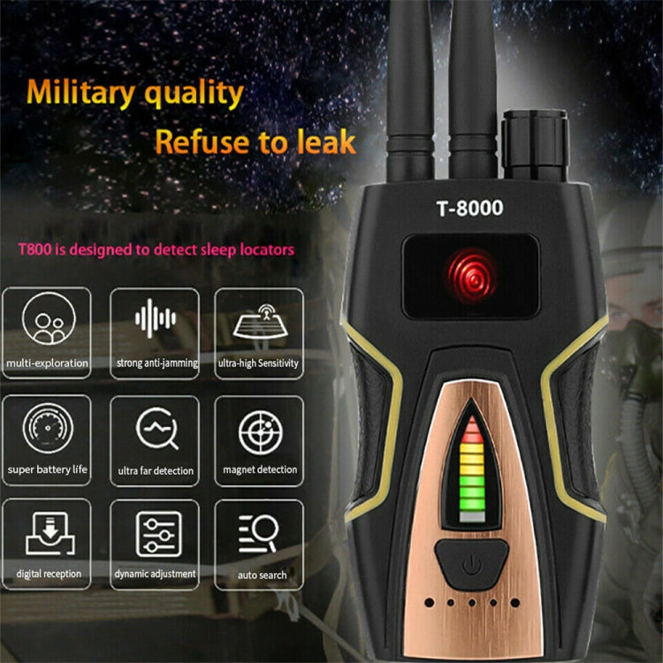 T8000 Wireless Signal Detector GPS Defense Location Finding Camera Anti-Candid Anti-Tracking Detection Instrument - Security by buy2fix | Online Shopping UK | buy2fix
