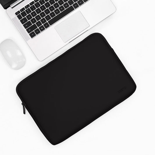Baona BN-Q001 PU Leather Laptop Bag, Colour: Midnight Black, Size: 11/12 inch - 12.1 inch by Baona | Online Shopping UK | buy2fix