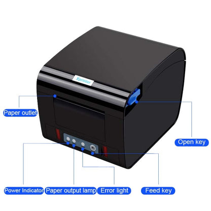 Xprinter XP-D230H 80mm Thermal Express List Printer with Sound and Light Alarm, Style:LAN Port(US Plug) - Consumer Electronics by Xprinter | Online Shopping UK | buy2fix
