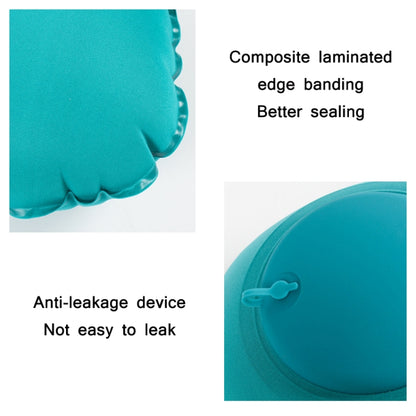 Travel Inflatable Press U-Shaped Neck Guard Pillow, Colour: Milk Silk U018-04（Blue） - Cushions & Pillows by buy2fix | Online Shopping UK | buy2fix