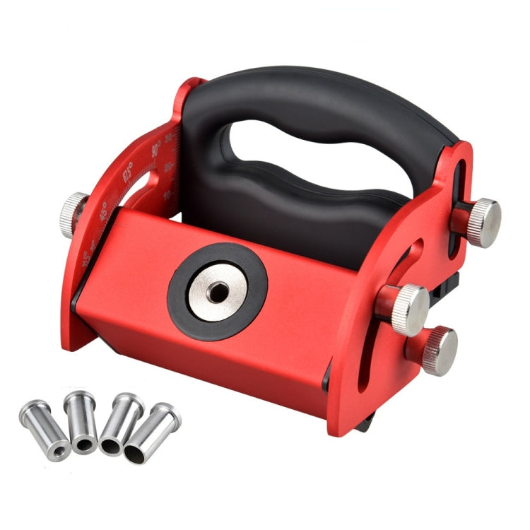 Aluminum Alloy Woodworking Inclined Hole Locator Punching Locator(Red) - Clamps by buy2fix | Online Shopping UK | buy2fix