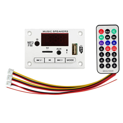 5V Car Color Display Audio Bluetooth MP3 Decoder Board(White) - In Car by buy2fix | Online Shopping UK | buy2fix