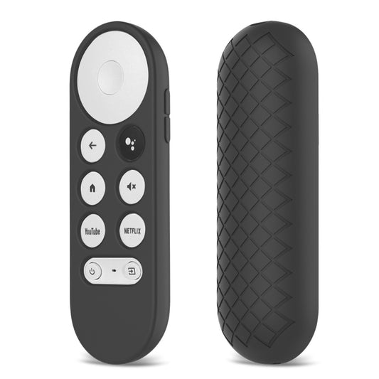 2 PCS Silicone Protective Shell for Google Chromecast 2020 Remote Control(Black) - Consumer Electronics by buy2fix | Online Shopping UK | buy2fix