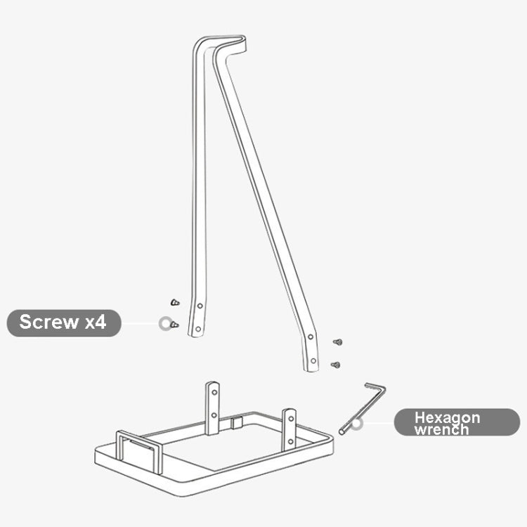 Universal Vacuum Cleaner Floor Non-Punch Storage Bracket For Dyson, Color: A Type (White) - Consumer Electronics by buy2fix | Online Shopping UK | buy2fix