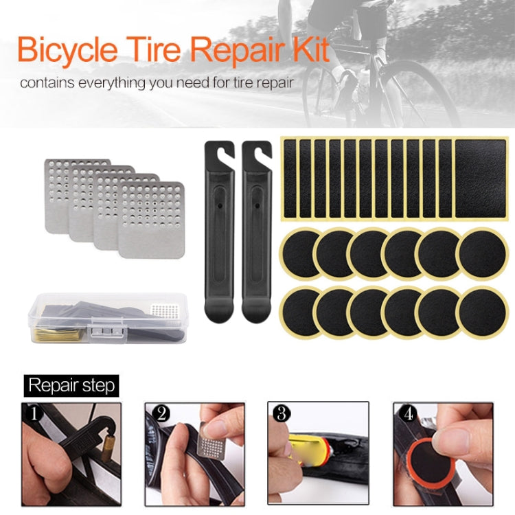 18 PCS / Set Black Iron Tire Lever  Bicycle Tire Repair Kit - Outdoor & Sports by buy2fix | Online Shopping UK | buy2fix