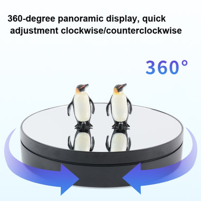 25cm Adjustable Speed Electric Rotating Display Stand Video Shooting Props Turntable(Golden Mirror) - Camera Accessories by buy2fix | Online Shopping UK | buy2fix