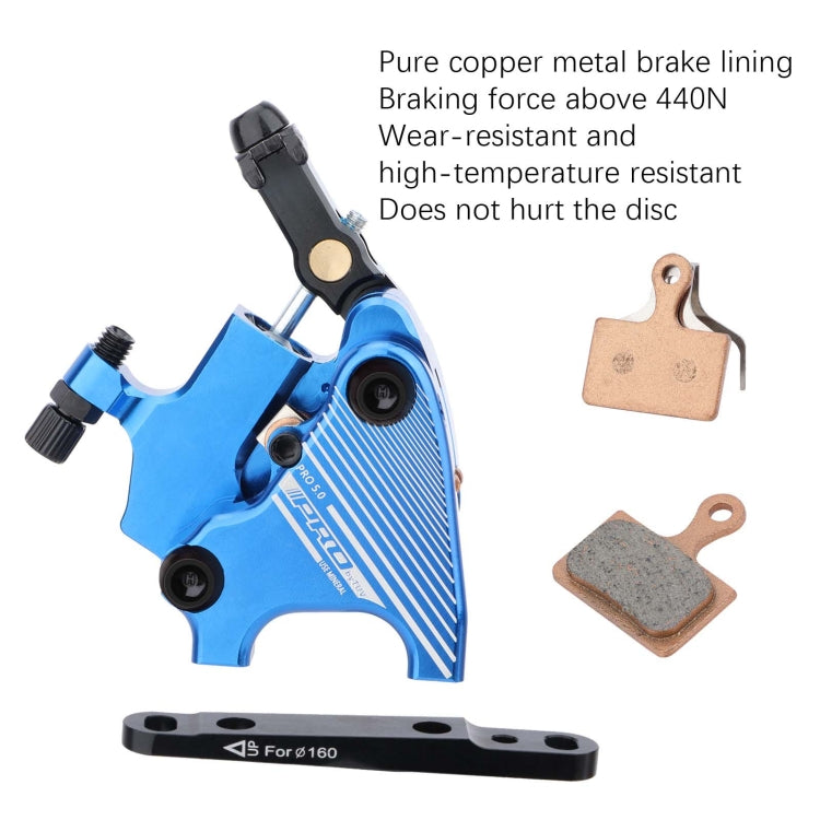 1 Pair IIIPRO Flat Mount Road Calipers Bilateral Brakes(Blue) - Bicycle Brake Parts by IIIPRO | Online Shopping UK | buy2fix