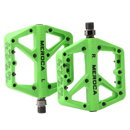 MEROCA Mountain Bike Nylon Pedal(Green) - Pedals by MEROCA | Online Shopping UK | buy2fix