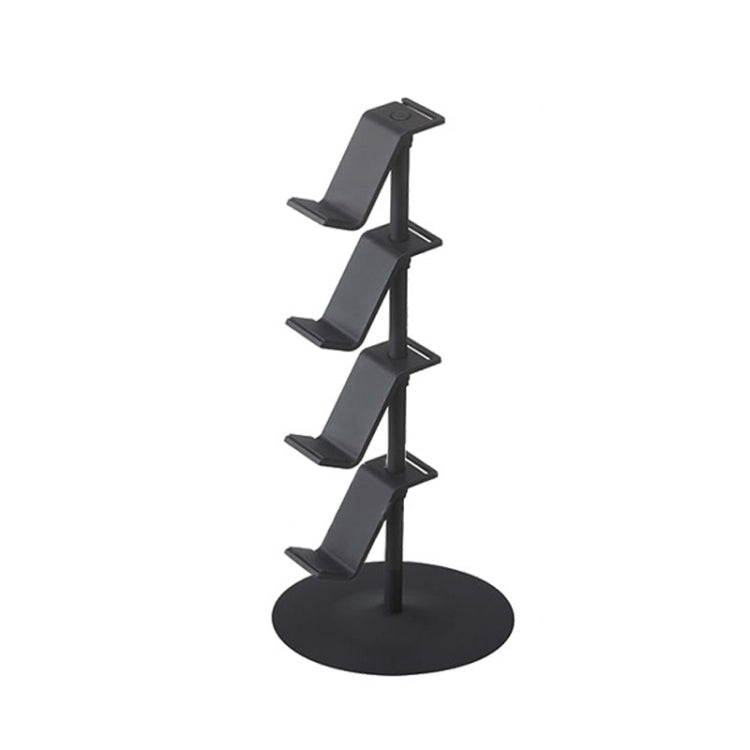 Gamepad Storage Rack Desktop Headphone Storage Rack, Color: 4 Floors Black - Holder by buy2fix | Online Shopping UK | buy2fix